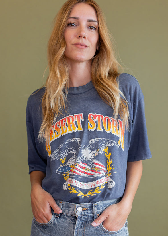 Vintage 90s Thin Faded Desert Storm Tee