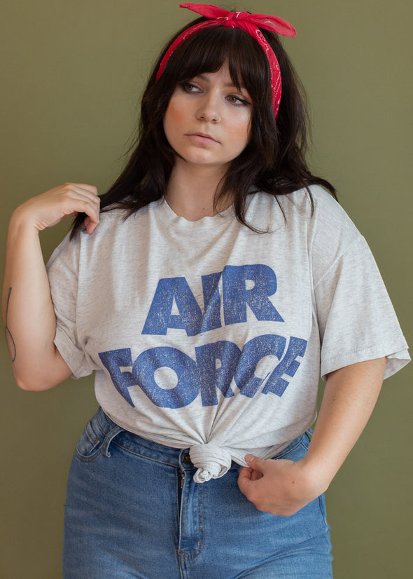 Vintage 90s Faded Air Force Tee