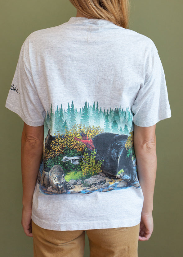 Vintage 90s Long Lake Animal Tee