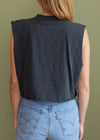 Vintage 1989 Live Free or Die Cropped Tank