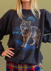 Vintage 90s Majestic Wolf Sweatshirt