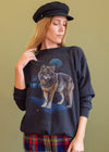 Vintage 90s Majestic Wolf Sweatshirt