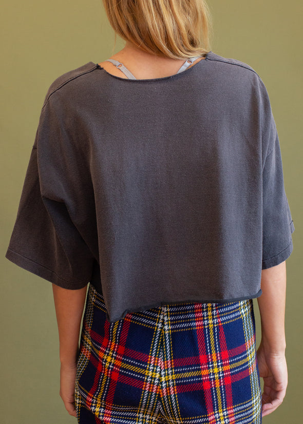 Vintage 90s Harley Cafe Cropped Tee