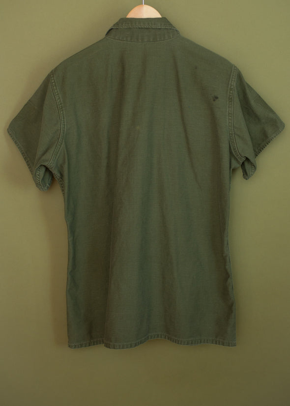 Vintage Short Sleeve Army Jacket with VOTE Patch