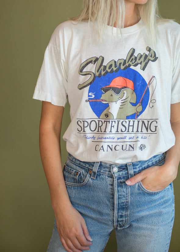 Vintage 90s Cancun Sportfishing Tee
