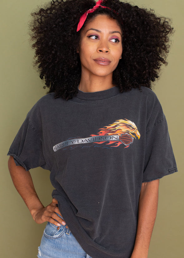 Vintage 90s Harley Flame Tee
