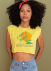 Vintage 80s Life's A Beach Cropped Tank