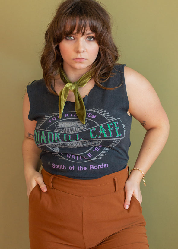 Vintage 90s Paper Thin Road Kill Cafe Tank