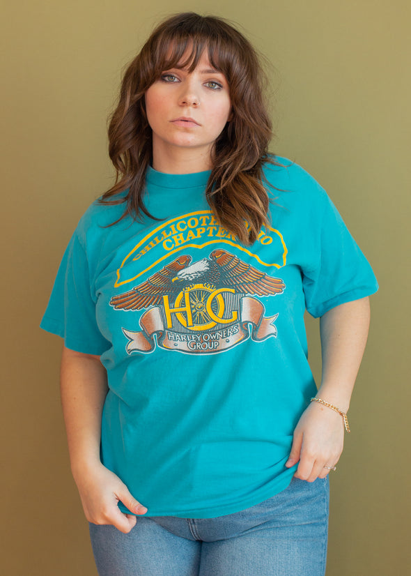 Vintage 90s Harley Owners Group Ohio Tee