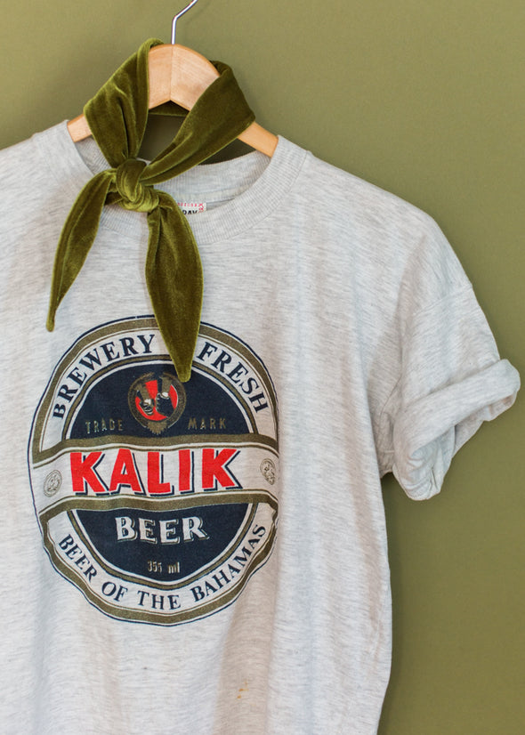 Vintage 90s Kalik Beer Glitter Tee