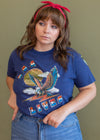 Vintage 80s/90s ASA Lives Eagle Glitter Tee