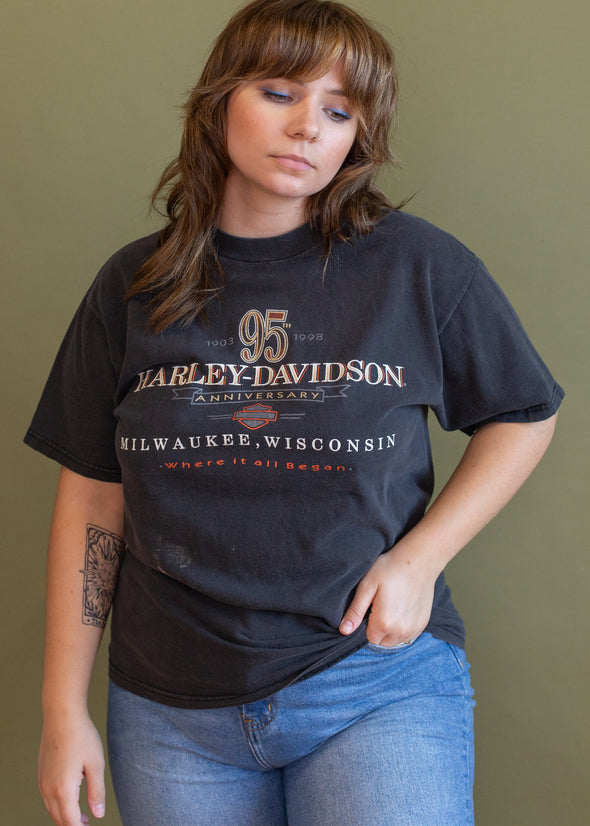 Vintage 1998 Harley 95th Anniversary Tee