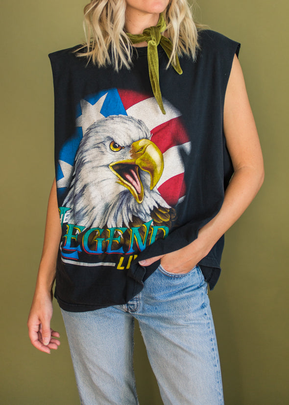 Vintage 90s The Legend Lives Eagle Tank