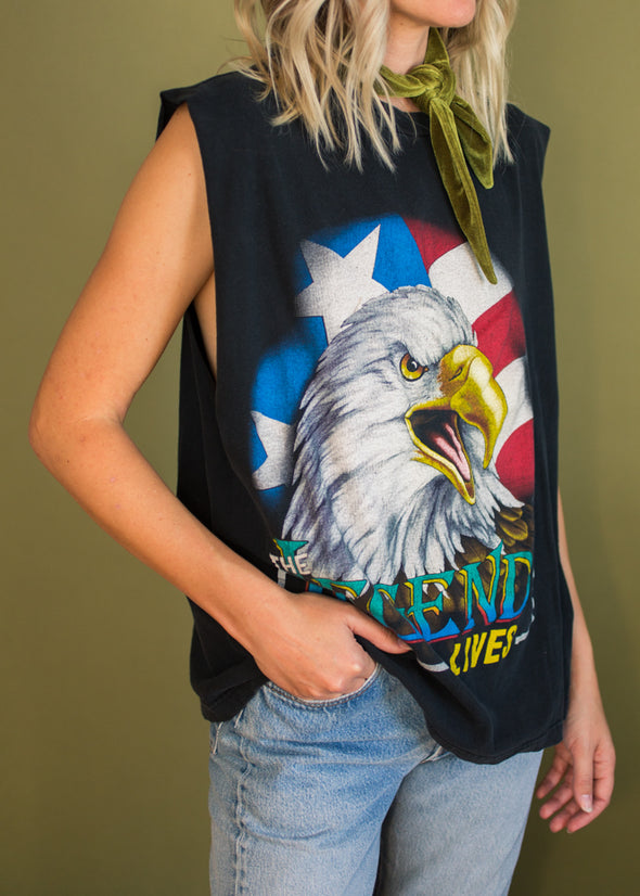 Vintage 90s The Legend Lives Eagle Tank