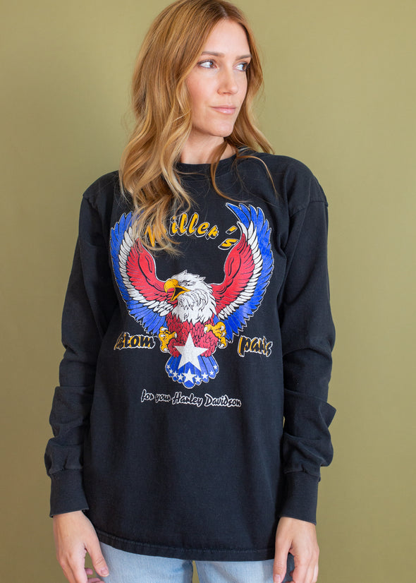 Vintage 90s Miller's Custom Parts Biker Tee