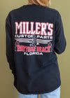 Vintage 90s Miller's Custom Parts Biker Tee
