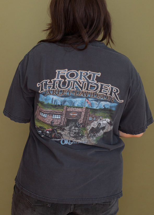 Vintage 90s Faded Harley Live to Ride Tee
