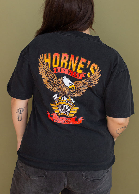 Vintage Horne's Motorcycles Pocket Tee