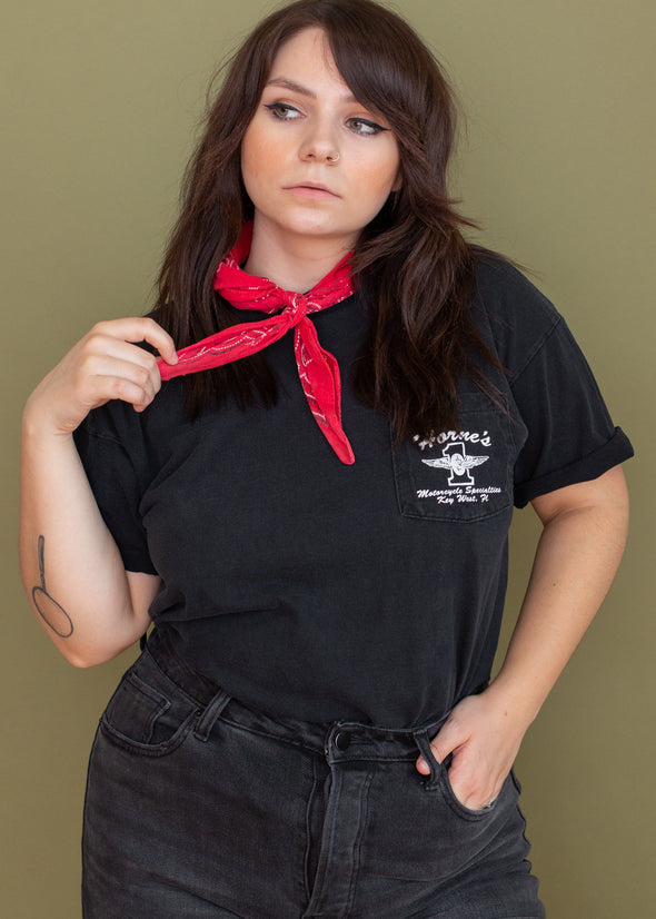Vintage Horne's Motorcycles Pocket Tee