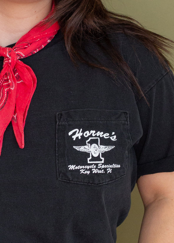 Vintage Horne's Motorcycles Pocket Tee