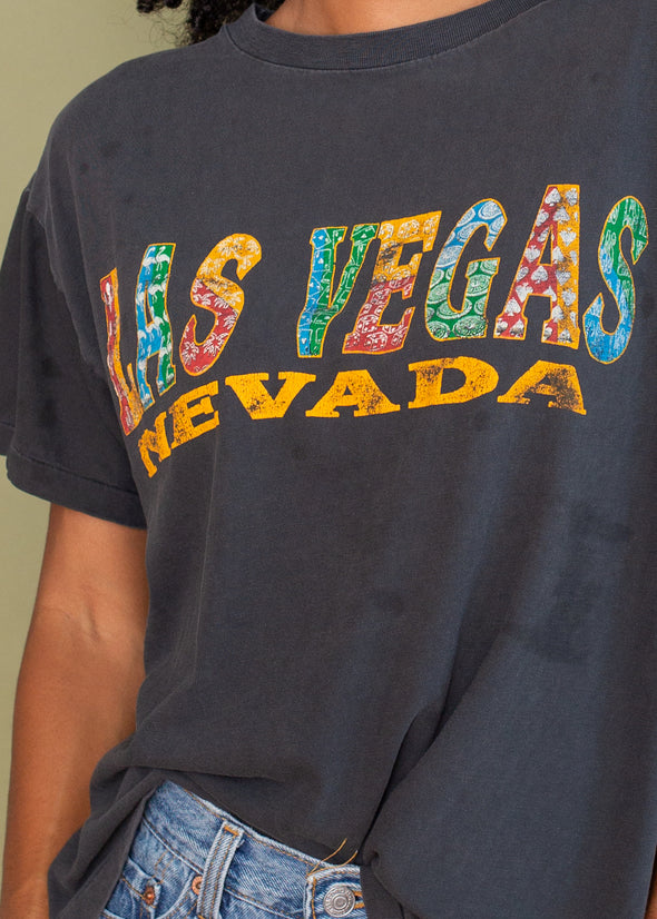 Vintage 90s Grungy Faded Las Vegas Tee