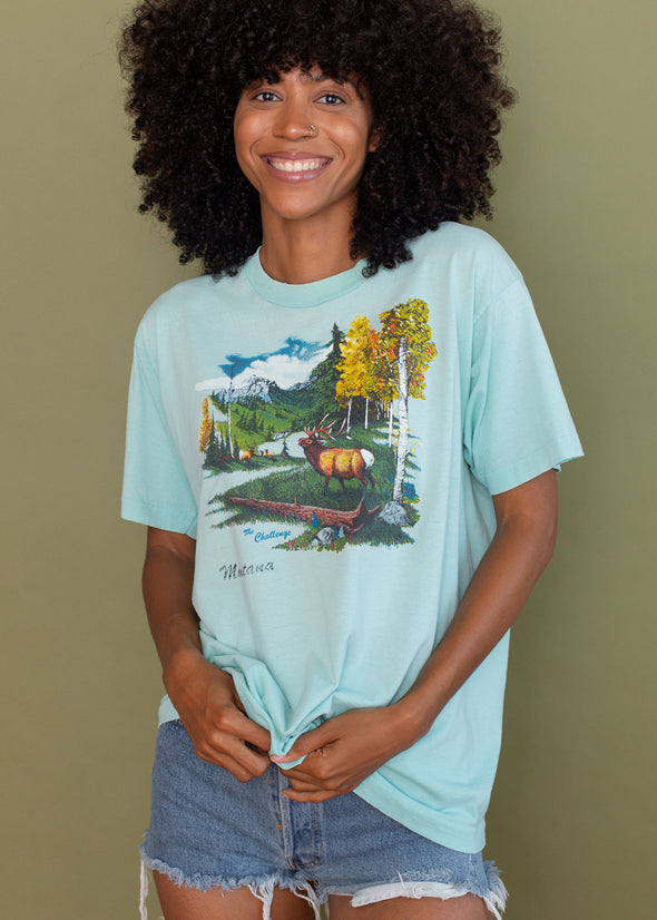 Vintage 90s Montana Elk Tee