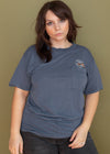 Vintage 1999 Blue Sturgis Pocket Embroidered Tee