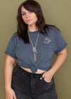 Vintage 1999 Blue Sturgis Pocket Embroidered Tee