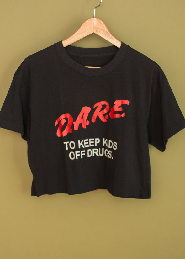 Vintage D.A.R.E. Cropped Tee