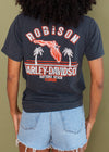 Vintage 1990 Distressed Harley Bike Week Tee