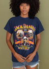 Vintage 1989 Jack Daniels Blue Tee