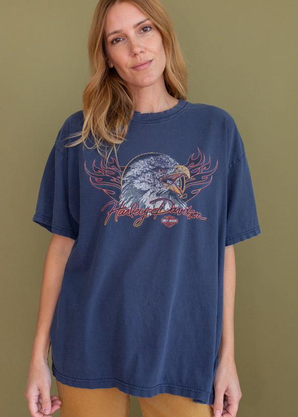 Vintage 90s Faded Harley Wisconsin Eagle Tee