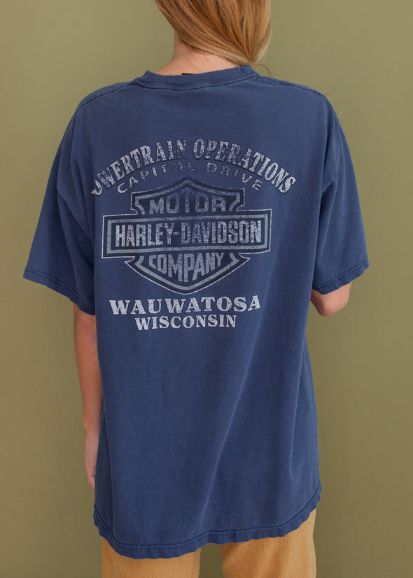 Vintage 90s Faded Harley Wisconsin Eagle Tee