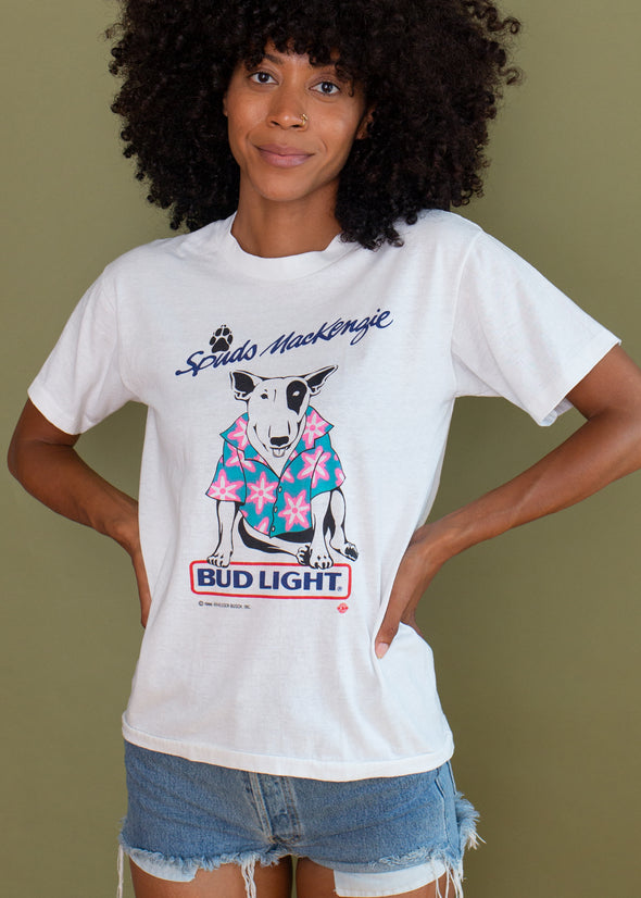 Vintage 1986 Spuds Mackenzie Bud Tee