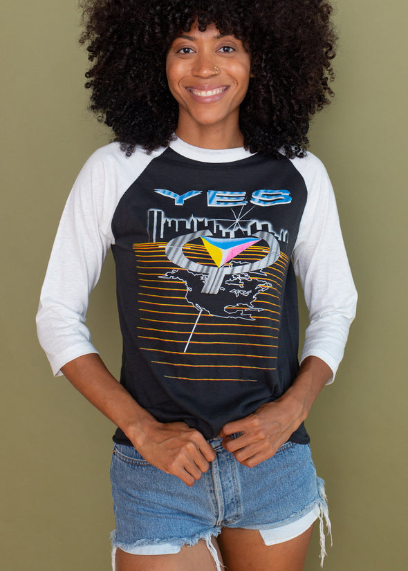 Vintage Yes 1984 World Tour Raglan Tee