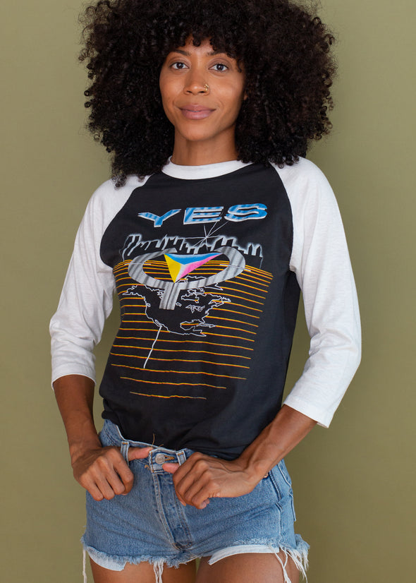 Vintage Yes 1984 World Tour Raglan Tee