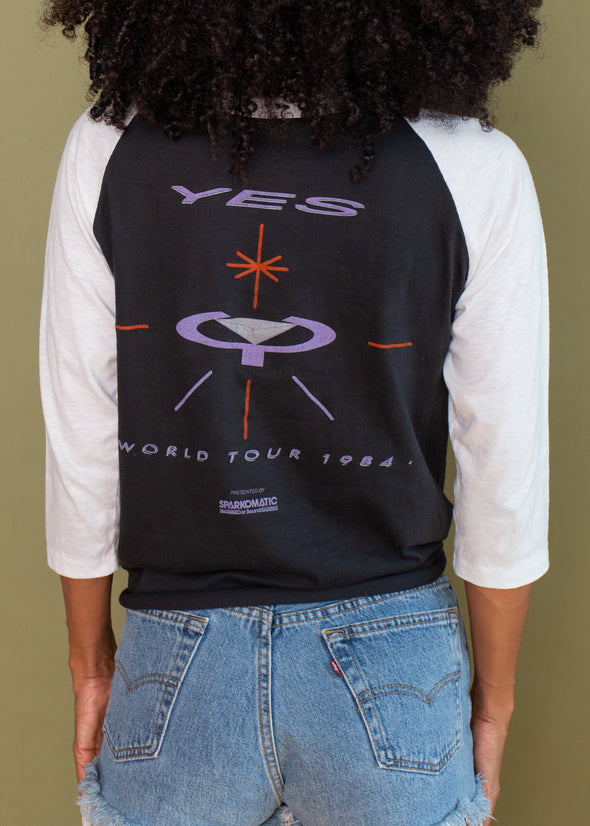 Vintage Yes 1984 World Tour Raglan Tee