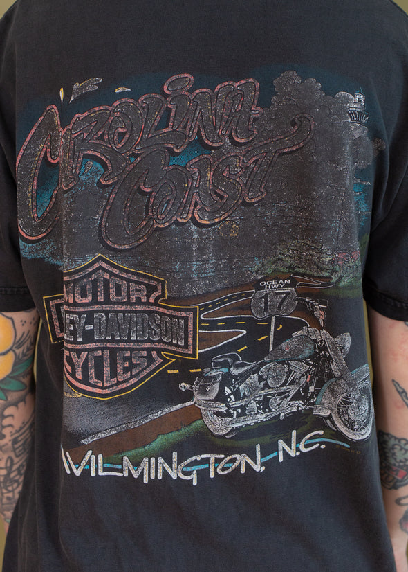 Vintage 2001 Faded Harley Emblem Tee