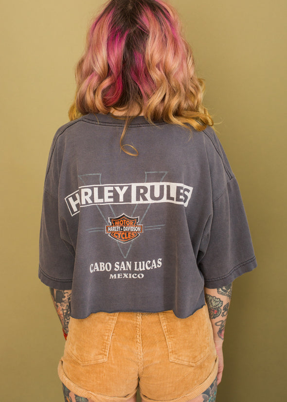 Vintage Harley Cabo Cropped Tee