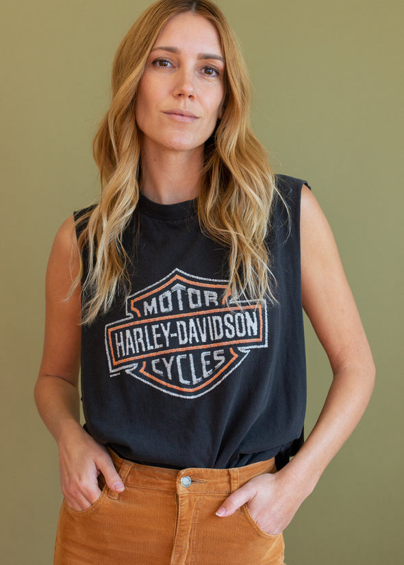 Vintage 90s Harley Emblem Tank