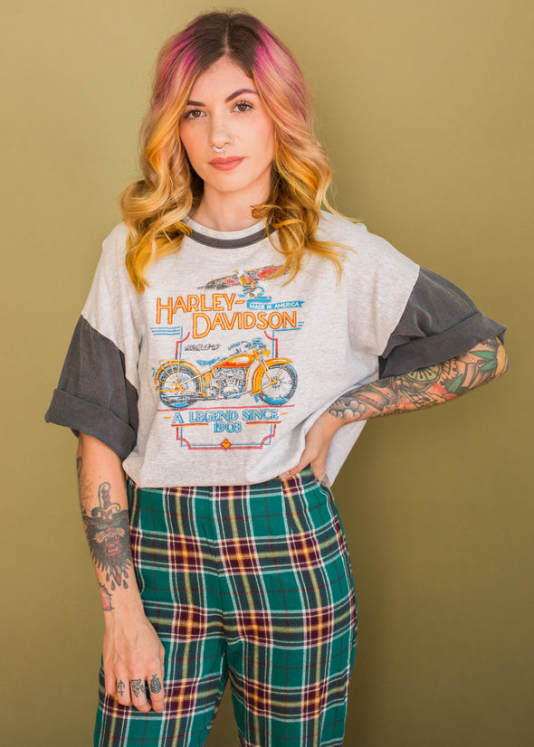 Vintage 90s Two Toned Harley Tee