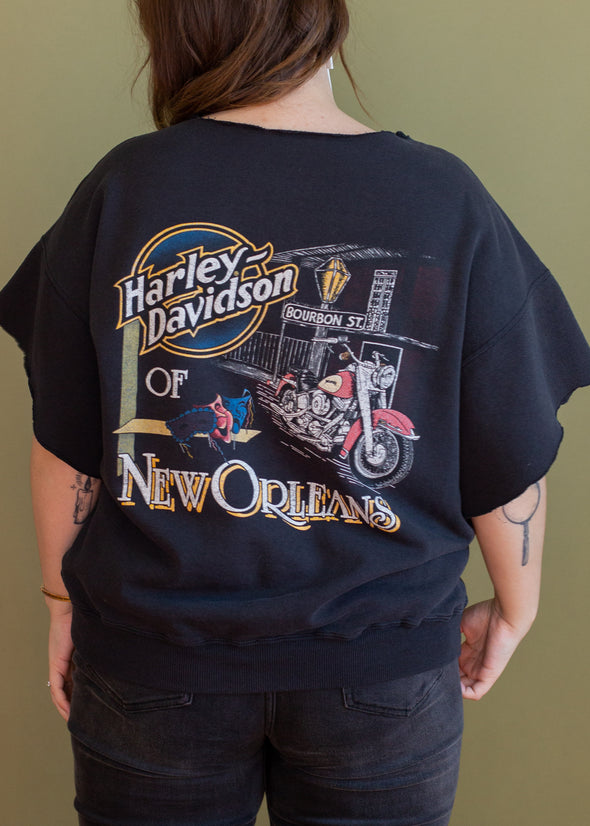 Vintage 1992 Harley Short Sleeve Sweatshirt
