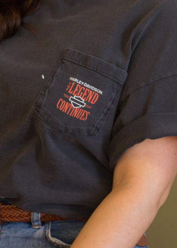 Vintage 90s NYC Harley Pocket Tee