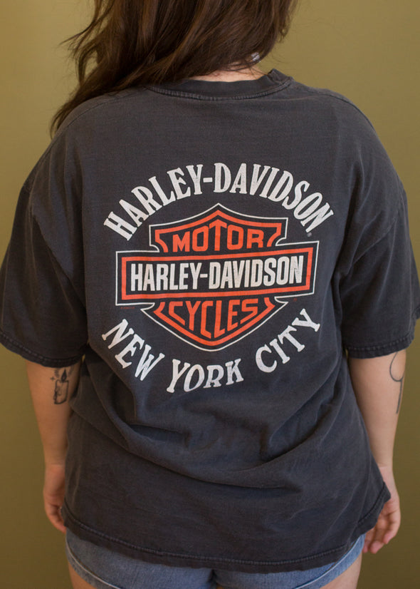 Vintage 90s NYC Harley Pocket Tee