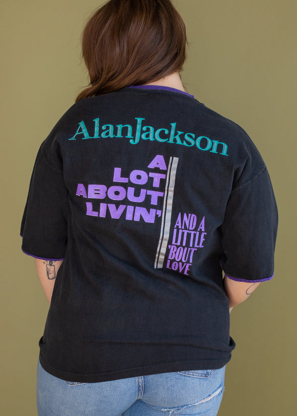 Vintage 1992 Two Tone Alan Jackson Tee