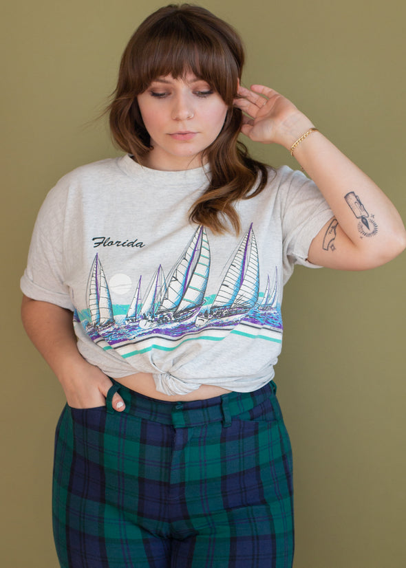 Vintage 90s Florida Sailboat Tee