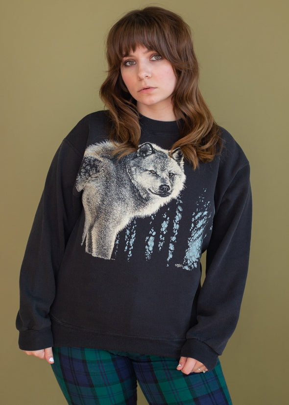 Vintage 1990 Wolf Sweatshirt