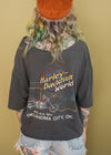 Vintage 90s Grungy Harley Cropped Tee