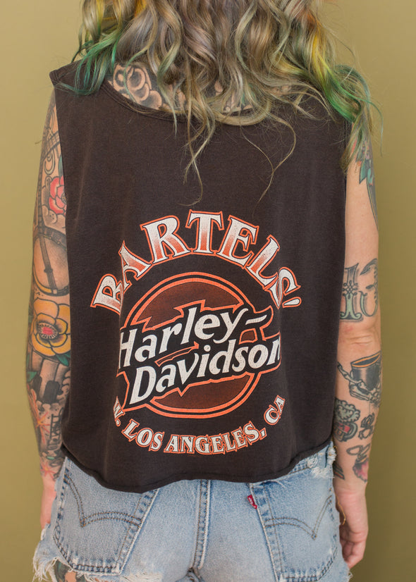 Vintage Los Angeles Harley Cropped Tank