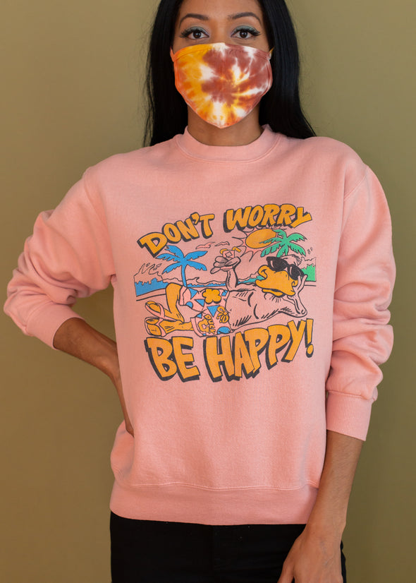 Vintage 80s/90s Don't Worry Be Happy Sweatshirt